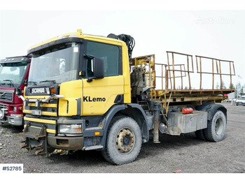 Scania P94 with Crane - Перегружатель контейнеров и паллет
