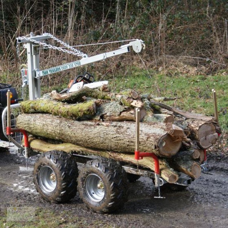Новый лесной прицеп Vemac ATV Quad 2ton Rückewagen Holzrückewagen Forst Kran Traktor: фото 2