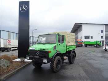 Тентованный фургон Mercedes-Benz Unimog U 427/U 1400 4x4 Pritsche/Plane 3 Sitzer: фото 1