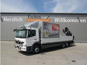 Бортовой грузовик Mercedes-Benz 2024 L Atego, 6x2, Hiab 111B-3 Duo Kran, LBW