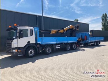 Грузовик бортовой/ платформа SCANIA P400 LB8x2*6HLB EFFER 225/3S CRANE + MOL 2 AXLE