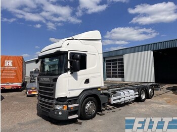 Грузовик-контейнеровоз/ сменный кузов Scania R450 R450 6x2 - opticruise + Retarder - hefbaar BDF-frame