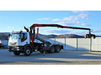 Крюковой мультилифт Iveco TRAKKER 410 Abrollkipper+Kran 6x4