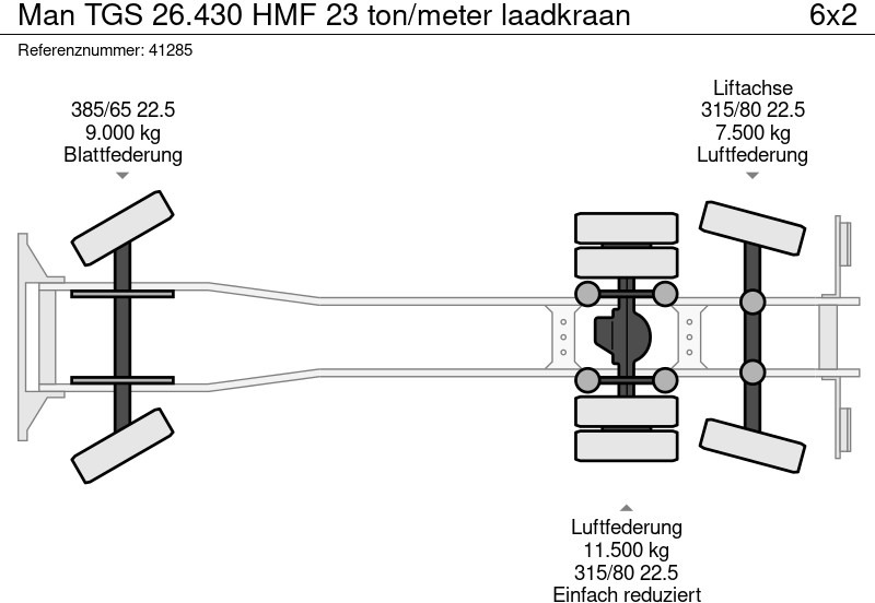 Крюковой мультилифт, Автоманипулятор MAN TGS 26.430 HMF 23 ton/meter laadkraan: фото 13