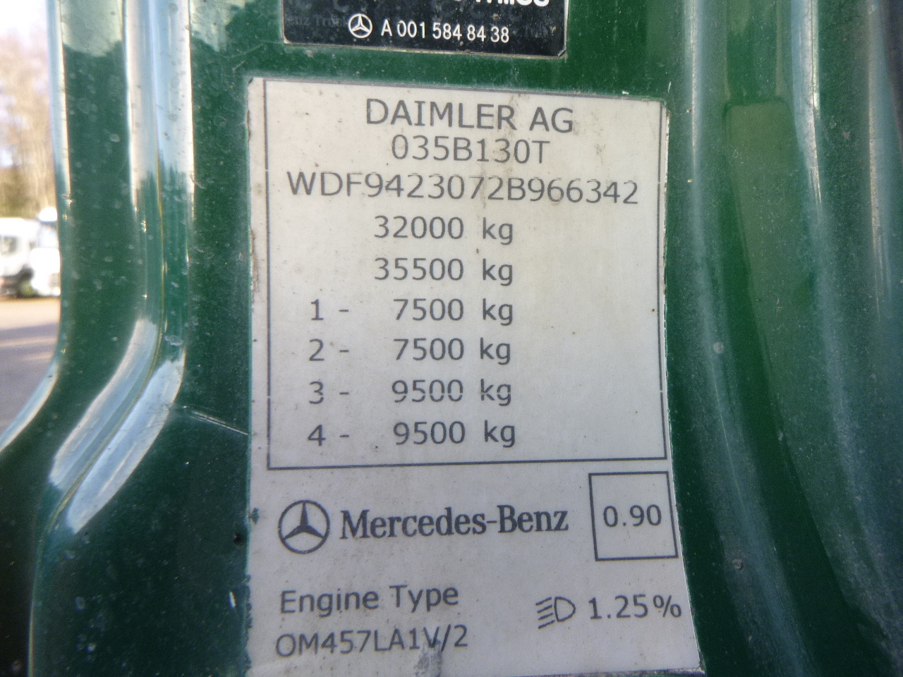 Самосвал, Автоманипулятор Mercedes Axor 3236 8x4 RHD tipper + Hiab 1283 DK-2 Duo: фото 39