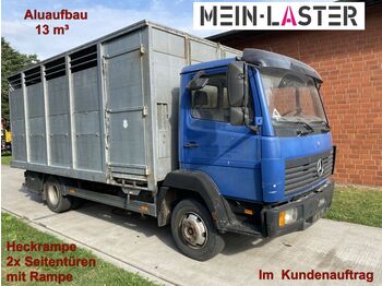 Грузовик для перевозки животных, Фургон Mercedes-Benz 817 Alu Aufbau 3x Rampen NL 2.190 kg: фото 1