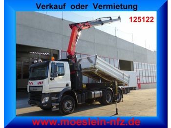 Самосвал DAF 3 Achs Kipper Kran Palfinger PK 34002, Wenig Be