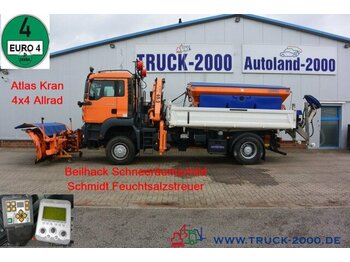 Самосвал MAN TGA 18.360 4x4 Kran Winterdienst Streuer +Schild