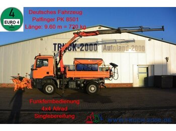 Самосвал MAN TGM 13.240 4x4 Winterdienst+Streuer+Schild+Kran