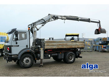 Самосвал Mercedes-Benz 1824 K 4x2, Meiller, Kran Atlas AK1001, Greifer