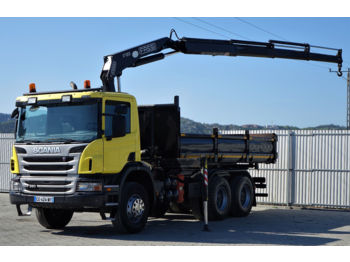 Самосвал Scania P360 3-Seiten Kipper 5,40m + Kran