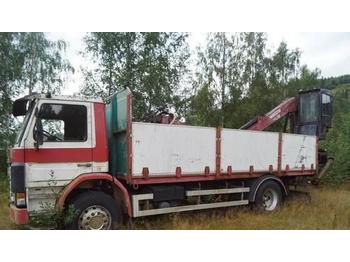 Грузовик бортовой/ Платформа Scania P92 Planbil med tømmerkran: фото 1