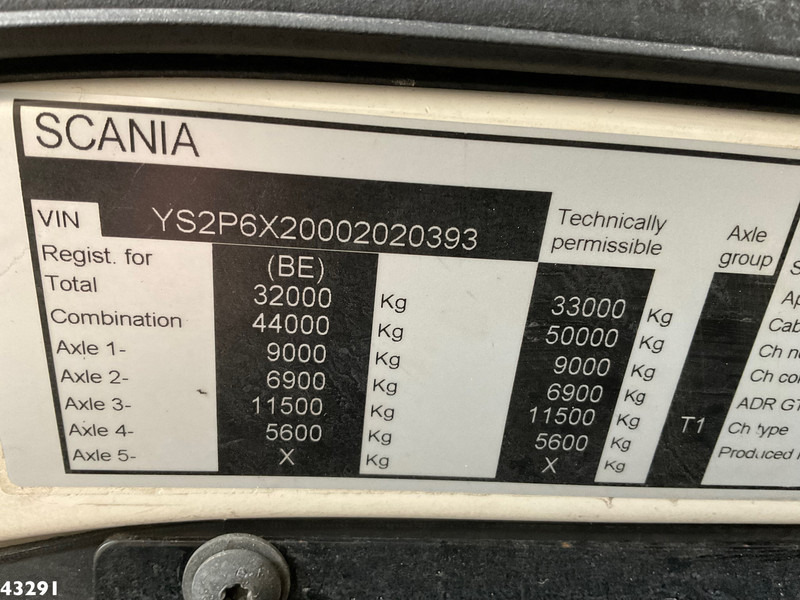 Крюковой мультилифт, Автоманипулятор Scania P 380 8x2 Hiab 22 Tonmeter laadkraan: фото 17