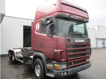 Крюковой мультилифт Scania R124-420 6x2 , Manual , Intarder , Airco , haakarm truck: фото 4