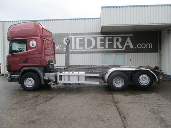 Крюковой мультилифт Scania R124-420 6x2 , Manual , Intarder , Airco , haakarm truck: фото 2