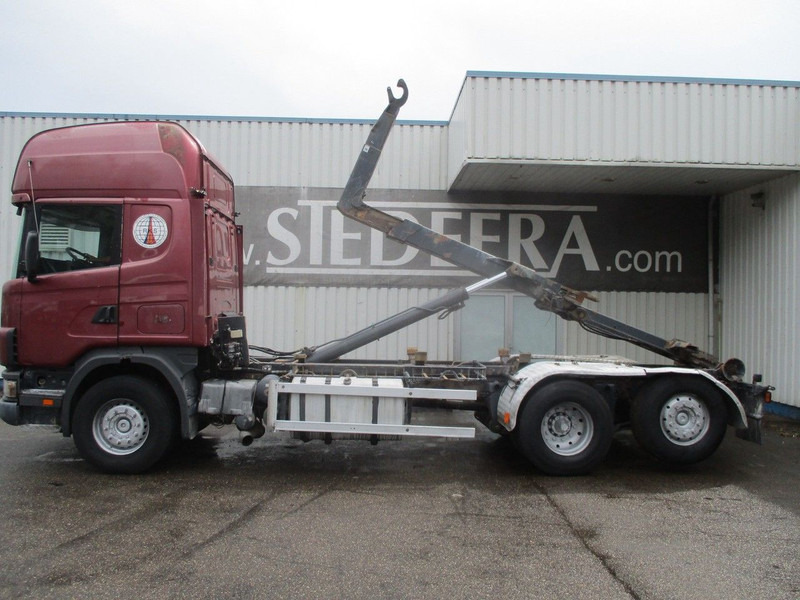 Крюковой мультилифт Scania R124-420 6x2 , Manual , Intarder , Airco , haakarm truck: фото 9