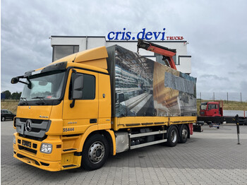 Тентованный грузовик Mercedes-Benz 2544 6x2 Palfinger PK 14002 Lenk- Liftachse