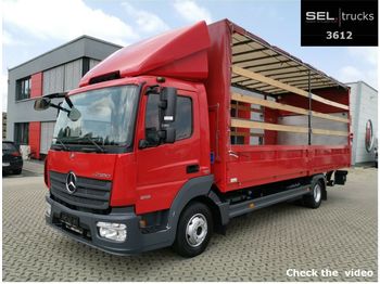 Тентованный грузовик Mercedes-Benz Atego 818 / Ladebordwand / German