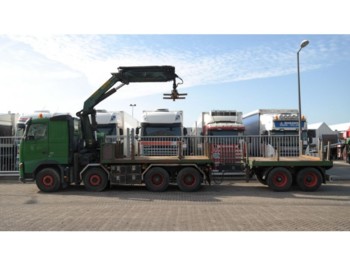 Грузовик Volvo FH 480 8X4 OPEN BOX IN COMBINATION WITH HILSE COUNTERWEIGHT TRAILER AND PALFINGER PK 23002 CRANE: фото 1