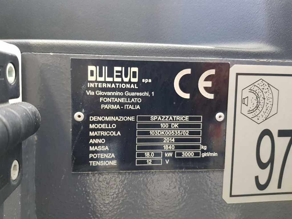 Подметально-уборочная машина Dulevo 1750 DK/100 Elite: фото 14