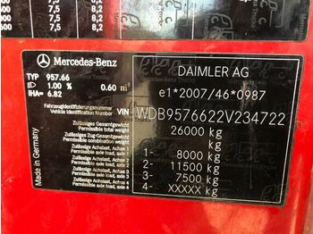 Мусоровоз Mercedes-Benz 2629 6X2 Seitenlader Speed Paddle Top Zustand: фото 4
