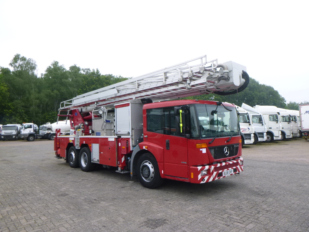 Пожарная машина Mercedes Econic 6x2 RHD Magirus ALP325 fire truck: фото 2