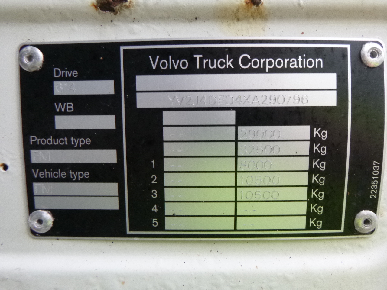 Ассенизатор Volvo FM7 290 6X4 RHD vacuum tank 13.7 m3: фото 39