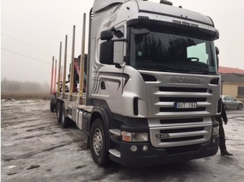 Scania R480 6X4 komplett med kran - Лесной прицеп