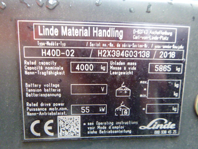 Дизельный погрузчик Linde H-40-D-02: фото 3