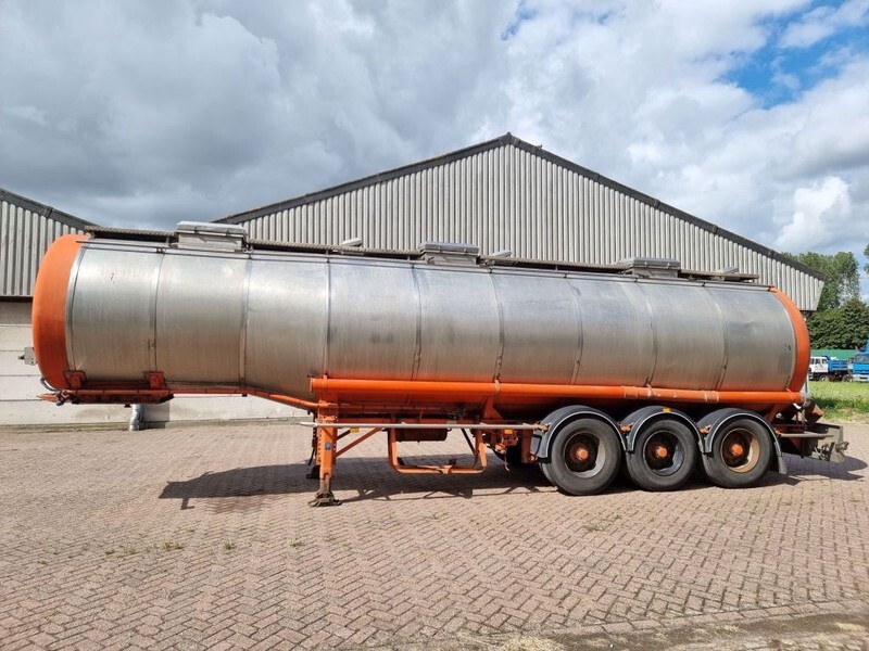 Burg Chemical - INOX - RVS - 31 m3 - 3 Comp. - Полуприцеп-цистерна: фото 1