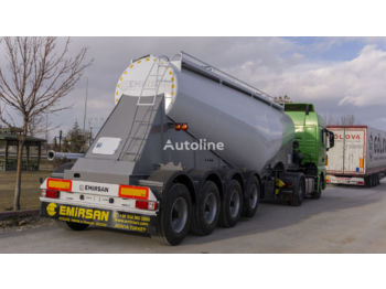 Новый Полуприцеп-цистерна Для транспортировки цемента EMIRSAN 2022 4 Axle Cement Tanker Trailer: фото 1