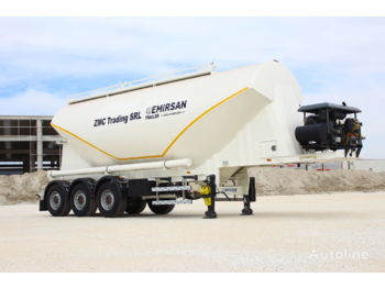 Новый Полуприцеп-цистерна Для транспортировки цемента EMIRSAN 2022 W Type Cement Tanker Trailer from Factory: фото 1