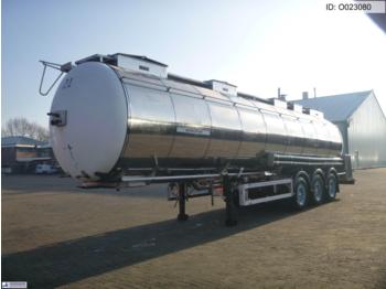 Полуприцеп-цистерна Для транспортировки пищевых продуктов Feldbinder Food / Chemical tank inox 39 m3 / 3 comp: фото 1