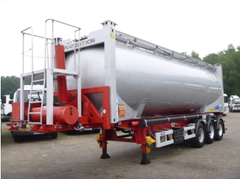 Полуприцеп-цистерна Для транспортировки пищевых продуктов Feldbinder Food/powder tank container alu 40 m3 + tipping chassis: фото 1