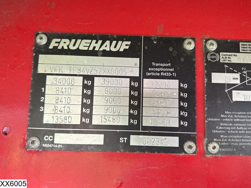 Полуприцеп-фургон Fruehauf gesloten bak Steel suspension: фото 4