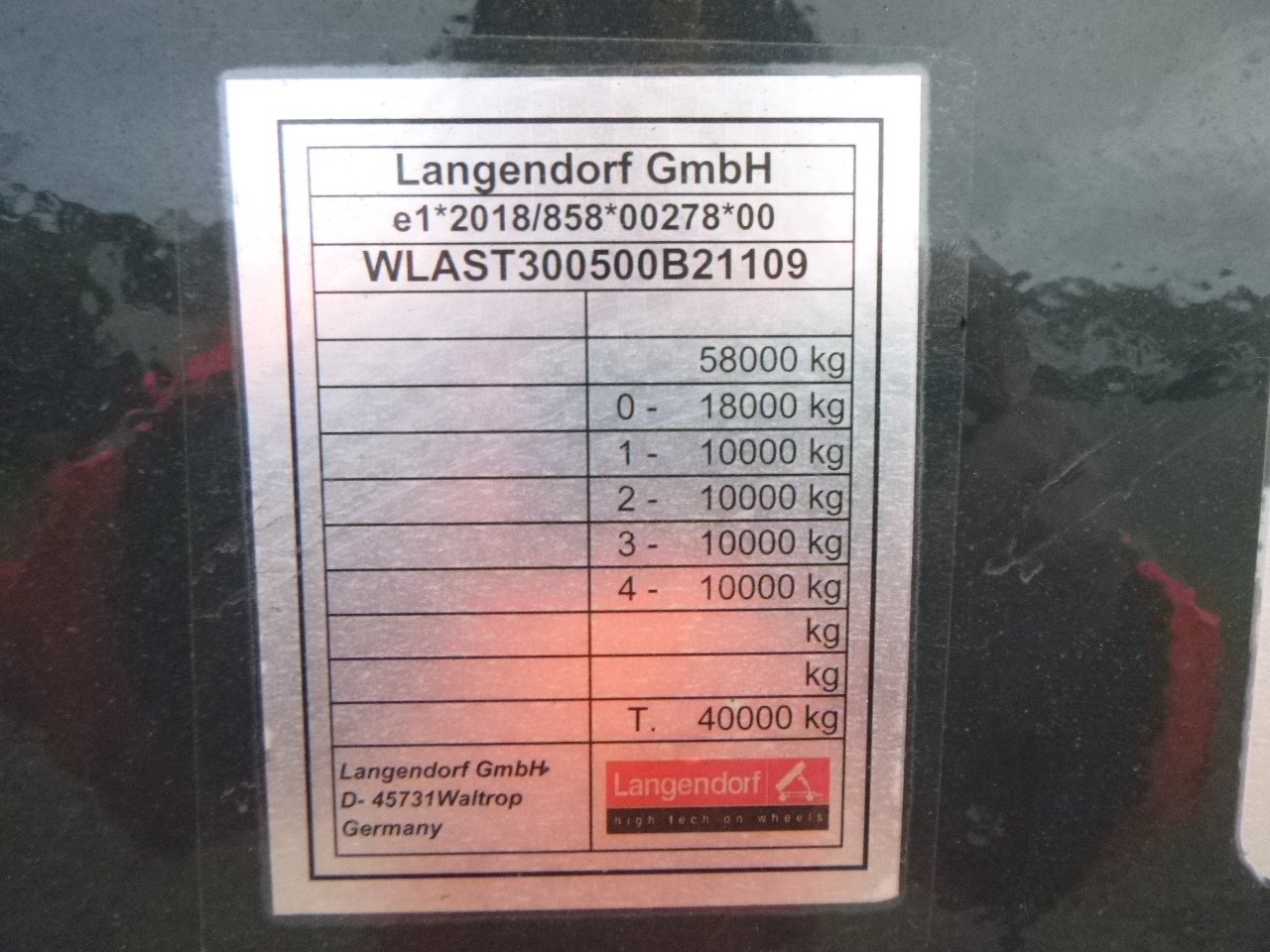 Новый низкорамный полуприцеп Langendorf 3-axle semi-lowbed trailer 48T ext. 13.5 m + ramps: фото 28