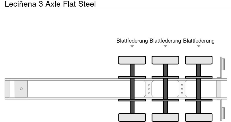 Полуприцеп бортовой/ Платформа Lecinena 3 Axle Flat Steel: фото 8