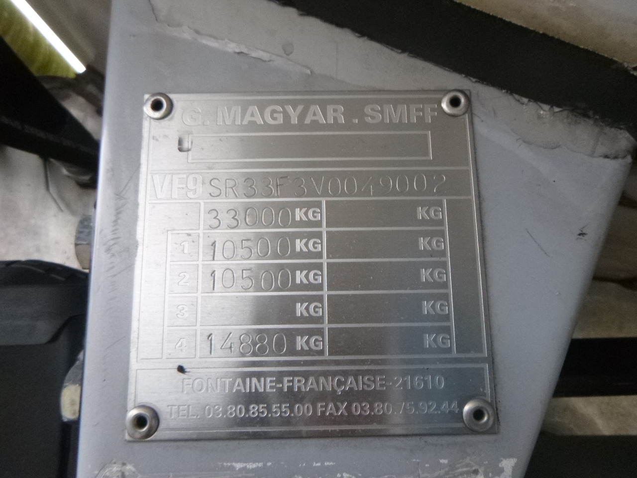 Полуприцеп-цистерна Для транспортировки топлива Magyar Oil tank inox 20 m3 / 11 comp + pump/counter: фото 49