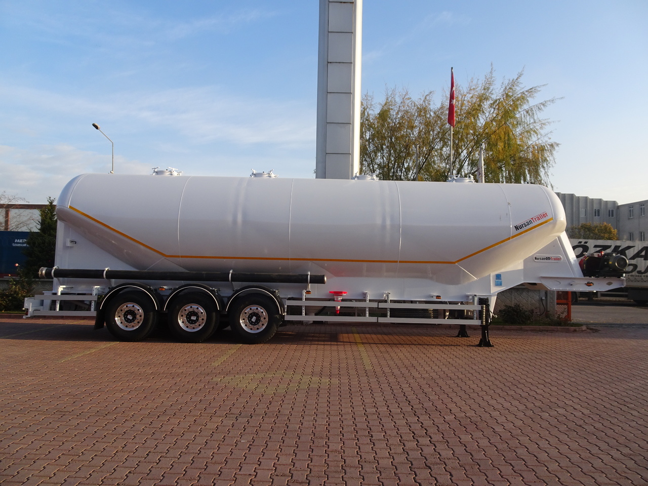 Новый Полуприцеп цистерна для сыпучих грузов Для транспортировки силоса NURSAN Aluminium W Type Silo: фото 16