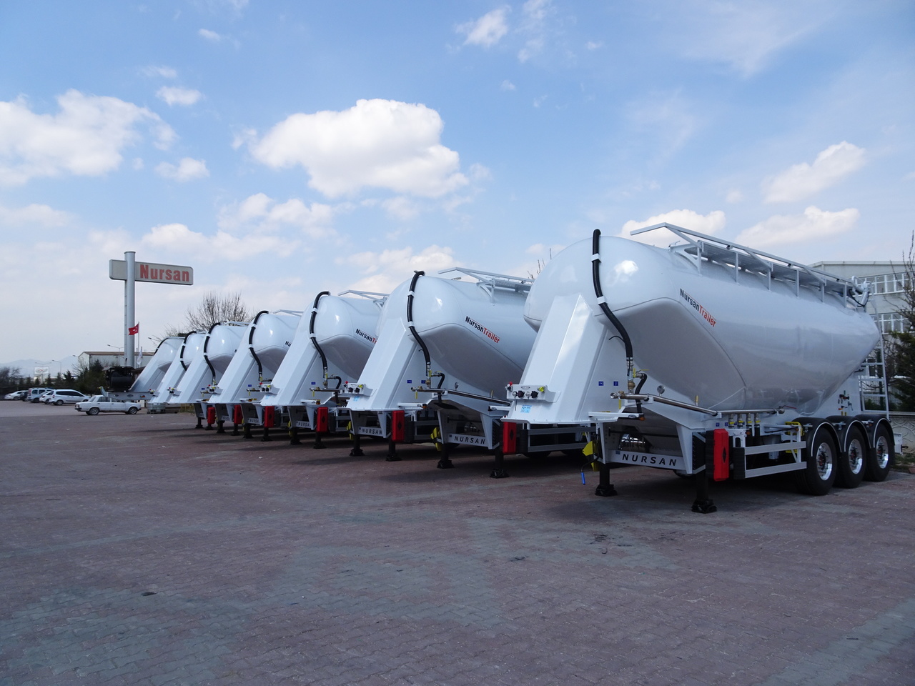 Новый Полуприцеп цистерна для сыпучих грузов Для транспортировки силоса NURSAN Aluminium W Type Silo: фото 15