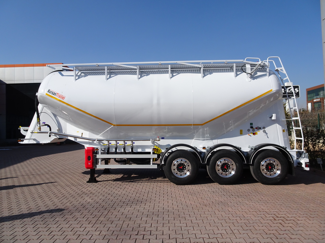 Новый Полуприцеп цистерна для сыпучих грузов Для транспортировки силоса NURSAN Aluminium W Type Silo: фото 14