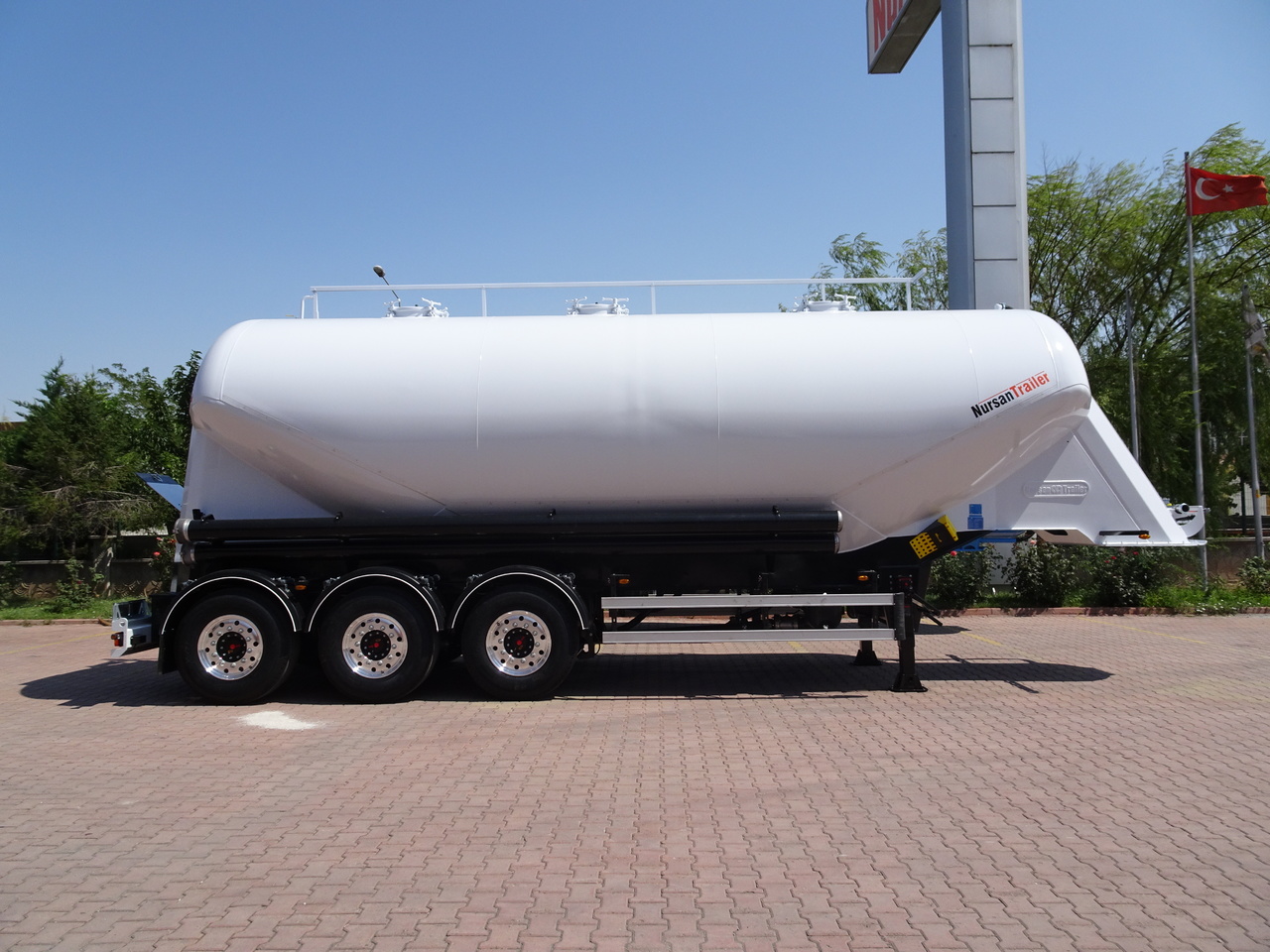 Новый Полуприцеп цистерна для сыпучих грузов Для транспортировки силоса NURSAN Aluminium W Type Silo: фото 6