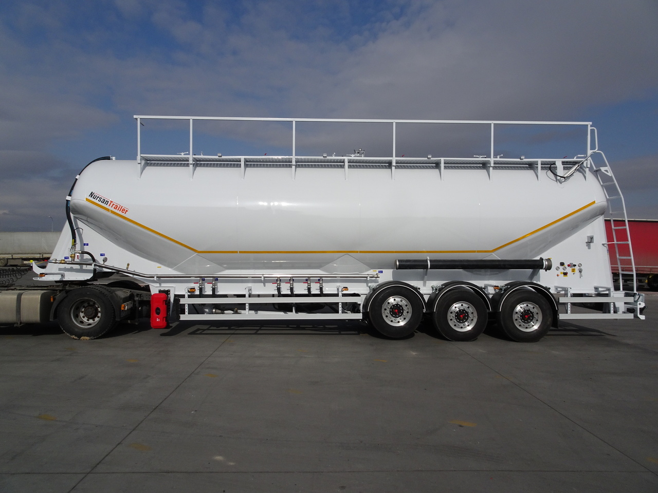 Новый Полуприцеп цистерна для сыпучих грузов Для транспортировки силоса NURSAN Aluminium W Type Silo: фото 10