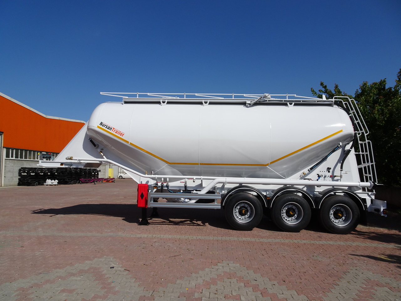 Новый Полуприцеп цистерна для сыпучих грузов Для транспортировки цемента NURSAN Steel W Type Silo: фото 6