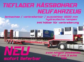 Kässbohrer LB3E / verbreiterbar /lenkachse / 6,5 m AZB - Низкорамный полуприцеп