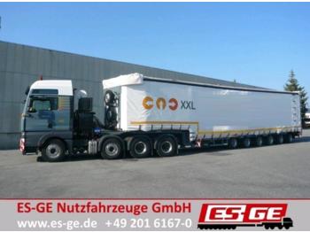 Низкорамный полуприцеп Meusburger 6-Achs-Satteltieflader mit Planenaufbau