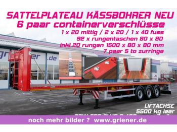 Платформа полуприцеп Kässbohrer SPS / PLATEAU / CONTAINER 20/40 RUNGENTASCHEN