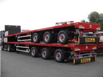 Doll 3-Achs-Sattelauflieger - teleskopierbar - Полуприцеп бортовой/ Платформа