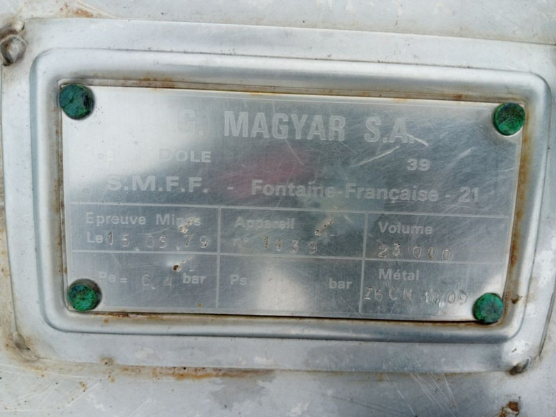 Полуприцеп-цистерна Magyar Food Tank 23000L