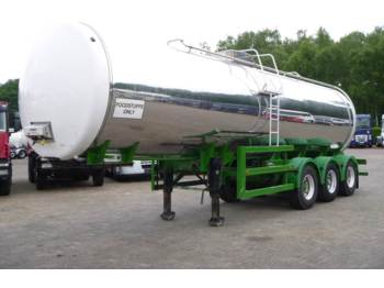 Massey / Crossland Food (milk) tank inox 30 m3 / 1 comp - Полуприцеп-цистерна